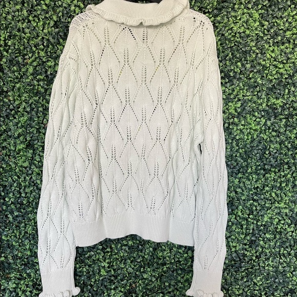 Sandy Liang x Target Floral Embroidered Collared Pullover Sweater - Picture 10 of 10